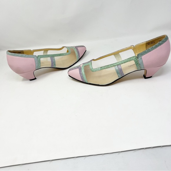 😻Picasso Pastel Color Block Heels - Picture 6 of 9